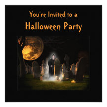 Salen solamente en la invitación de Halloween de l