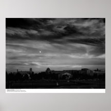 Salida de la luna de residencias cercanas, noviemb posters