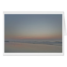 Salida del sol, borde del mar--Fotografía del océa Felicitación