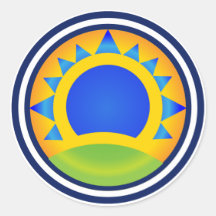 Salida del sol de la samba - pegatina