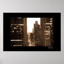 Salida del sol de Nueva York Poster