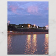 Salida del sol del Canal de Panamá Tarjetón