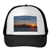 Salida del sol del Fort Lauderdale Gorros Bordados