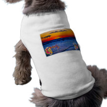 Salida del sol del Tequila sobre la diversión gran Camiseta De Perro