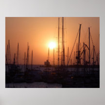Salida del sol en Creta Poster