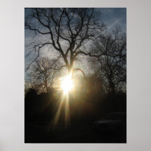 Salida del sol sobre el poster del parque de Winck