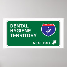 Salida siguiente de la higiene dental posters