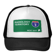 Salida siguiente de la radiología gorro de camionero