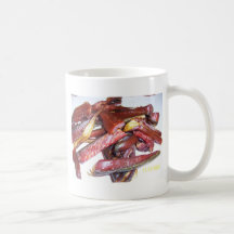 Salmones de Alaska del humo Taza De Café