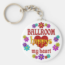 Salón de baile feliz llaveros personalizados