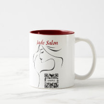 Salón de belleza de la plantilla de la taza de caf