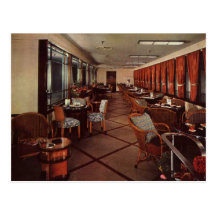 Salón de estribor del jardín de Queen Mary Tarjeta Postal