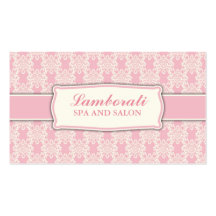 Salón elegante profesional del estampado de flores plantilla de tarjeta personal