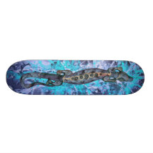 Salpicadura azul del azul el | del lagarto de BALI Monopatines Personalizados