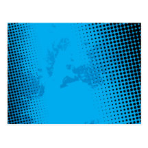 Salpicadura azul del tono medio y de la pintura tarjeta postal