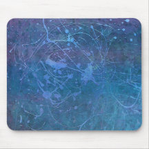 Salpicadura azul Mousepad de la pintura Tapete De Raton