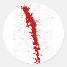 salpicadura de la sangre pegatinas redondas
