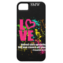 Salpicadura de neón de la pintura del verso de la  iPhone 5 Case-Mate carcasas