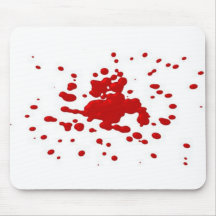 Salpicadura Mousepad de la sangre Alfombrilla De Ratón
