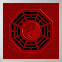 Salpicadura rojo oscuro de PaKua el | Posters