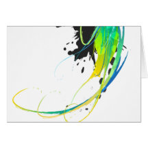 Salpicaduras abstractas de la pintura de aguas fre tarjetón