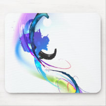 Salpicaduras abstractas de la pintura de la correh tapete de raton