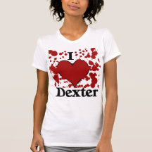 Salpico la camiseta de Dexter del corazón