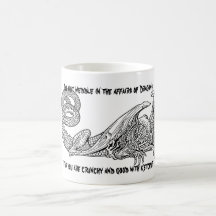 Salsa de tomate 2 del dragón taza de café