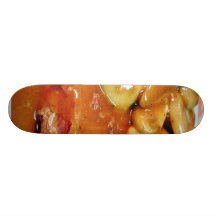 Salsas de setas del pollo tabla de skate
