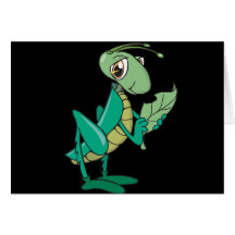 Saltamontes hambriento tarjeton