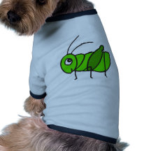 Saltamontes lindo camisa de mascota