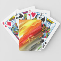 Salte en naipes de la floración cartas de juego