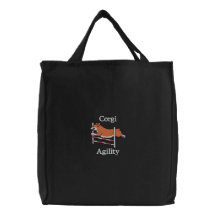 Salto de la agilidad del Corgi Bolsas