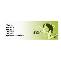 Salto de la guitarra - flaco tarjetas de negocio