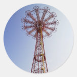 Salto de paracaídas - Coney Island, pegatina de NY