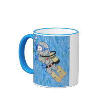 Salto del BUCEADOR con la TAZA tropical de los pes