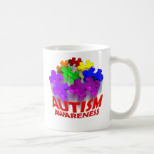 ¡Salto del rompecabezas del autismo! Tazas De Café