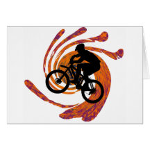 Salto siguiente de la bici tarjetas