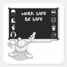Salud y seguridad colcomanias cuadradases