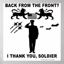 Saludar a los soldados poster