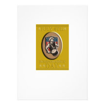 Saludo americano del poster del Día de la Independ Invitaciones Personalizada