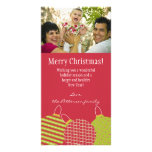 Saludo de la foto del ornamento tarjetas con fotos personalizadas
