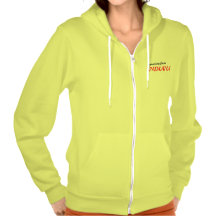 Saludo de la sudadera con capucha del amarillo del