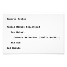 Saludo del mundo de Visual Basic hola Cojinete