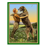 "Saludo del Wolfhound irlandés " Tarjetas Postales