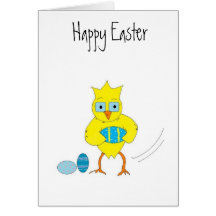 Saludo divertido de Pascua Tarjetón