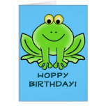 Saludo divertido del dibujo animado del cumpleaños tarjeta