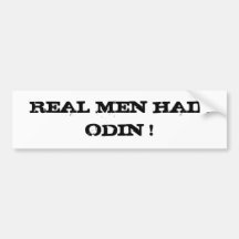 ¡SALUDO REAL ODIN DE LOS HOMBRES! PEGATINA DE PARACHOQUE