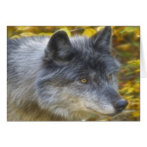 Saludo-tarjeta del partidario de la fauna del arte