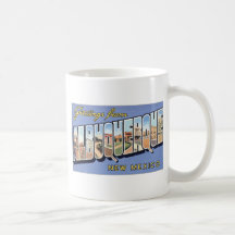 Saludos de Albuquerque New México, vintage Taza